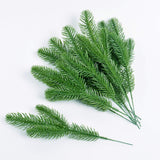 Fir Foliage Pick 25 cm - Realistic Artificial Evergreen Stem with Lush Green Needles - Perfect for Holiday Décor, Wreaths, Garlands, Floral Arrangements, and Seasonal Displays