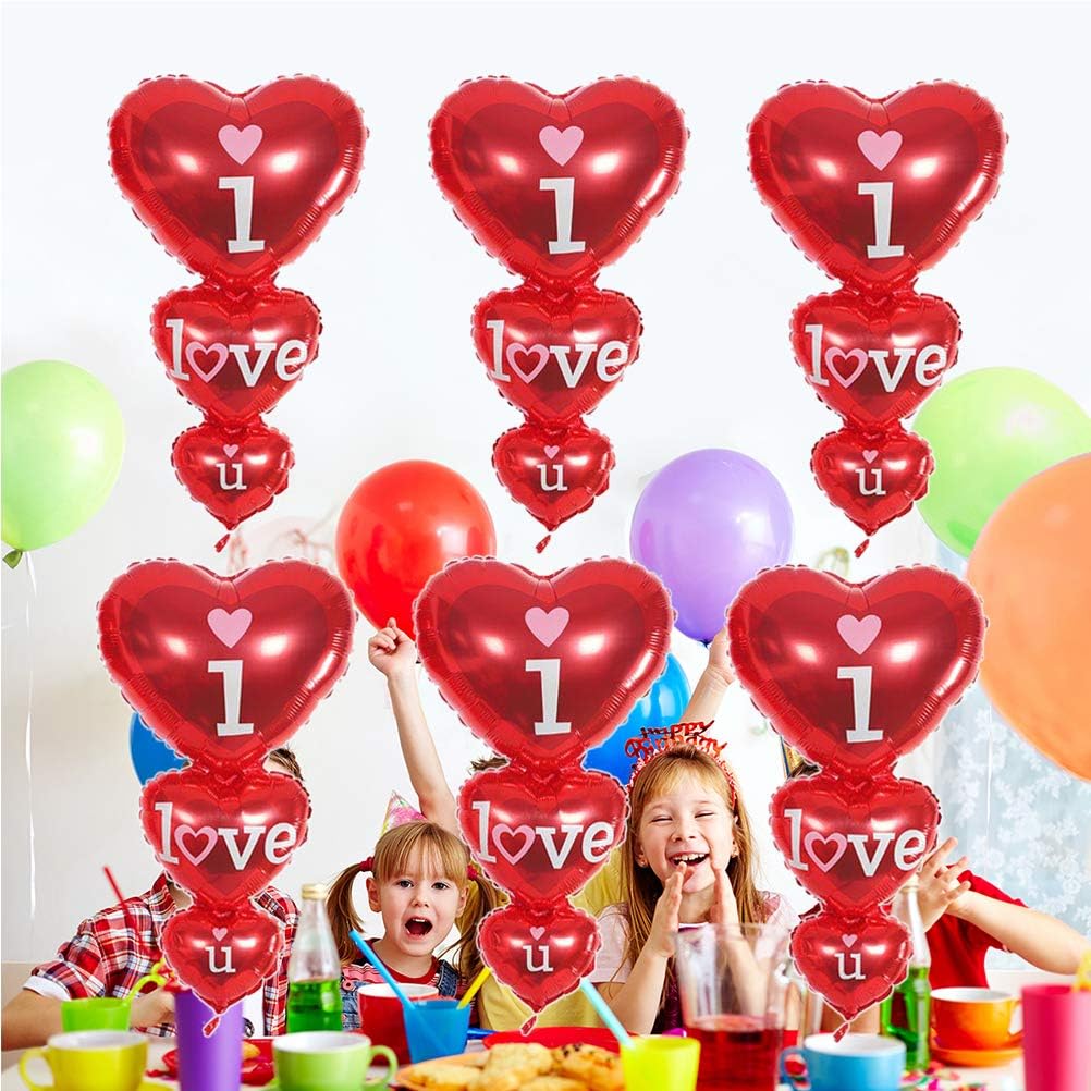 Xtra Large Red Heart Balloons – 36 Inch Jumbo Love Balloons for Valentine’s Day, Wedding, Anniversary, Engagement, and Romantic Party Decorations – Helium & Air Supported Foil Balloons