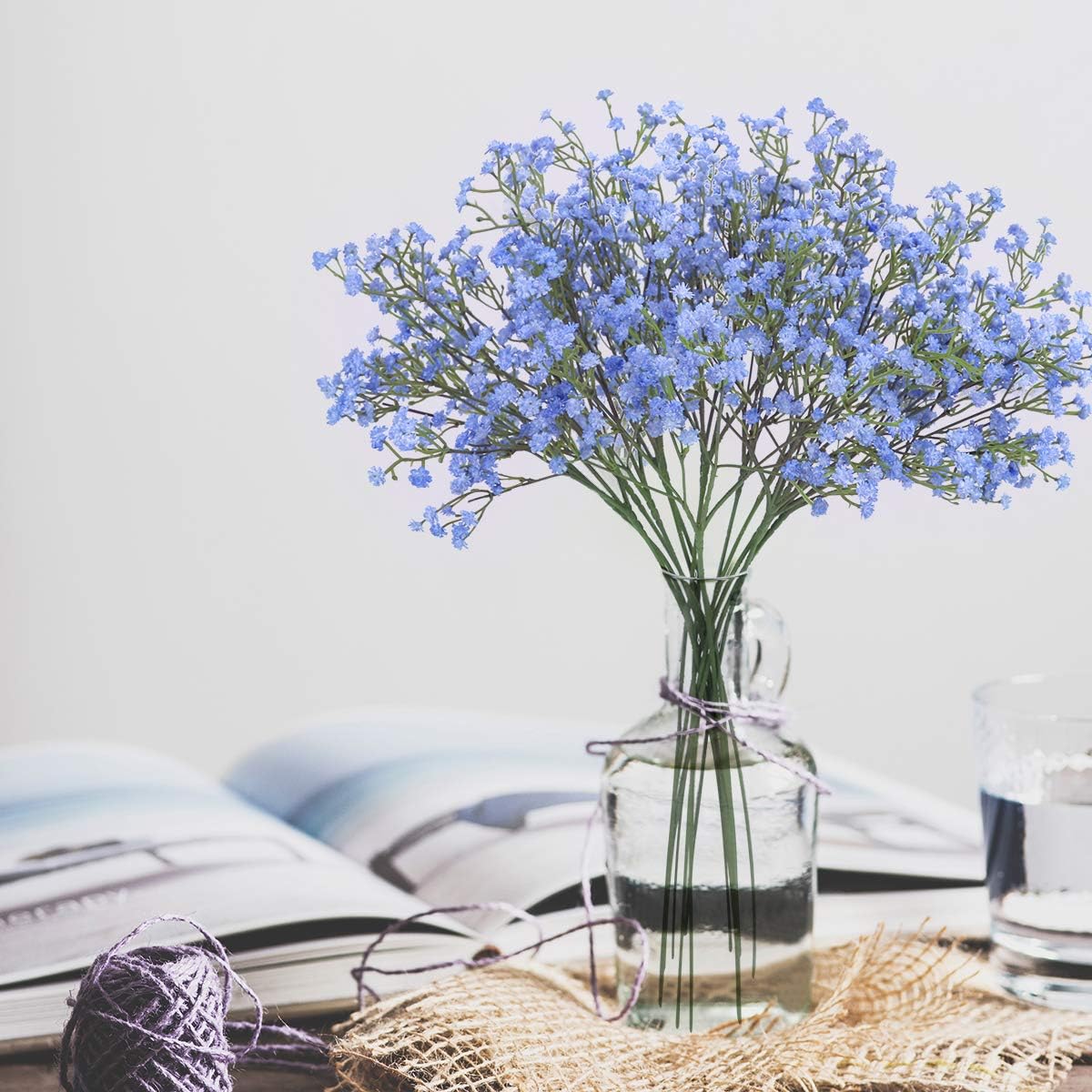 Artificial Baby’s Breath Flowers, 50 cm (19.7 Inches) Fake Gypsophila Bouquets, Realistic Silk Floral Stems for Wedding, Home, Office & Event Decorations