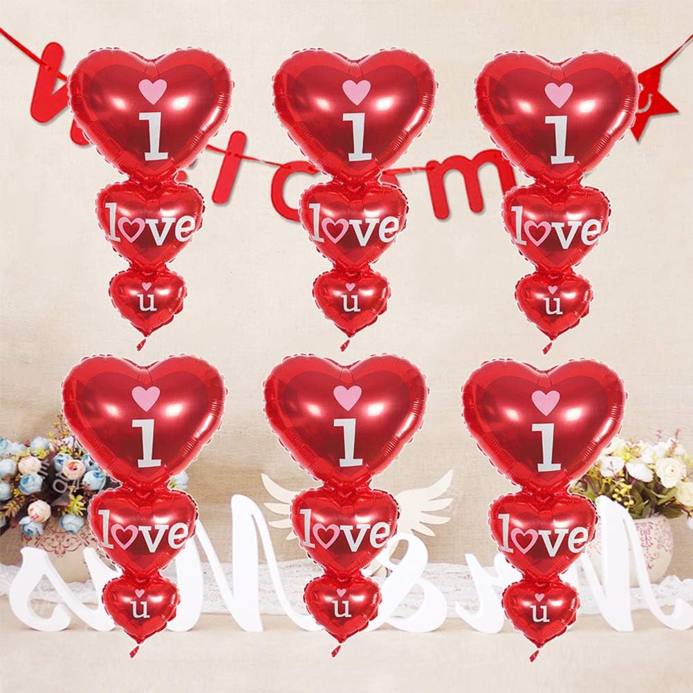 Xtra Large Red Heart Balloons – 36 Inch Jumbo Love Balloons for Valentine’s Day, Wedding, Anniversary, Engagement, and Romantic Party Decorations – Helium & Air Supported Foil Balloons