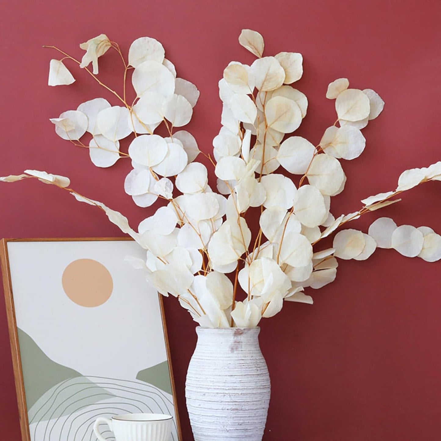 Colorful apple leaf (white) – elegant and realistic decorative foliage, perfect for floral arrangements, home décor, and seasonal displays, adds a soft and sophisticated touch to vases, wreaths, and centerpieces.
