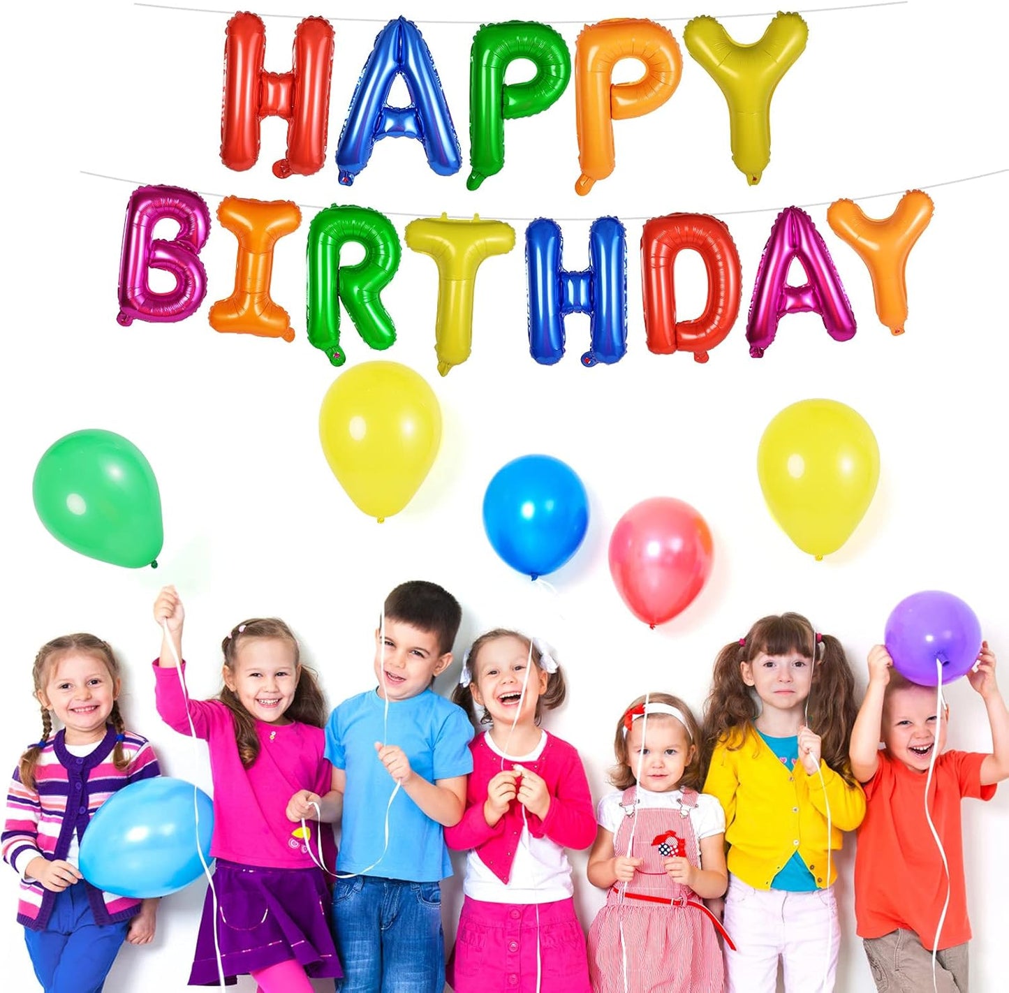 Happy Birthday Balloon – Large Colorful Foil Balloon for Party Decorations – Vibrant & Durable Helium-Compatible Balloon – Perfect for Birthday Celebrations & Events