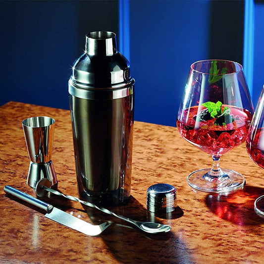 Silver Jigger - Premium Stainless Steel Double-Sided Measuring Jigger for Cocktails and Mixology - Precise Measurements, Durable and Rust-Resistant - Perfect for Home Bars, Bartenders, and Drink Mixing