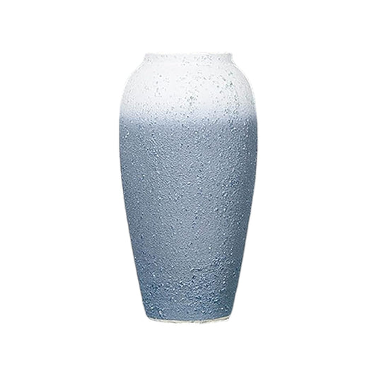 Blue Ceramic Aesthetic Vase Centerpiece Garden Stoneware Grand Ceramic Vase For Living Room