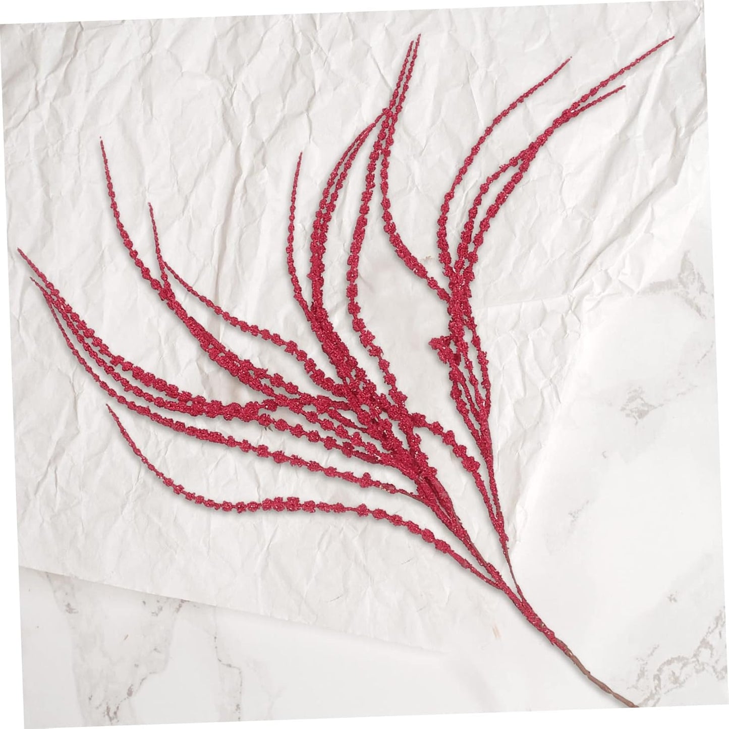 Hanging Branch Red – Elegant Decorative Branch with Rich Red Tones – Perfect for Holiday Arrangements, Wreaths, Garlands, and Seasonal Displays
