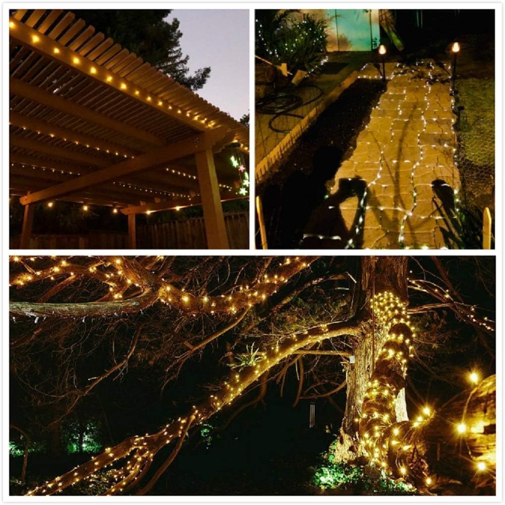Solar String Lights, 8 cm LED Bulbs, Waterproof Outdoor Fairy Lights, Energy-Efficient Decorative Lighting for Gardens, Patios, Balconies, and Events, Auto On/Off with Solar Charging
