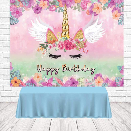 5×3ft Unicorn Vinyl Backdrop - Colorful and Magical Photography Background for Birthday Parties, Baby Showers, and Events - Durable, Lightweight, and Easy to Set Up for Photo Booths and Decorations
