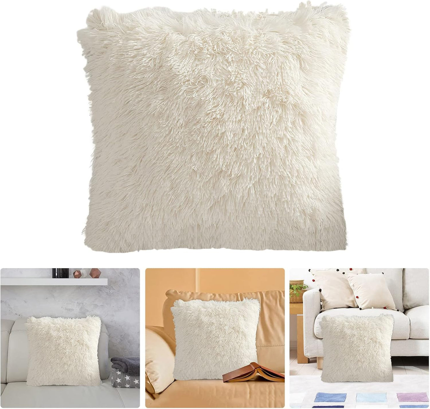 Real wool cushion 40×40cm – one-sided genuine wool with soft insert, warm, breathable, and ultra-comfortable, perfect for sofas, chairs, and home décor, adding a cozy and elegant touch to any space.