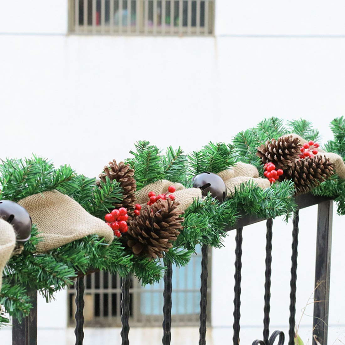 Artificial Greenery Christmas Garland – Lush Holiday Decoration for Mantel, Staircase, and Doorway – Realistic Pine Garland for Indoor & Outdoor Festive Décor