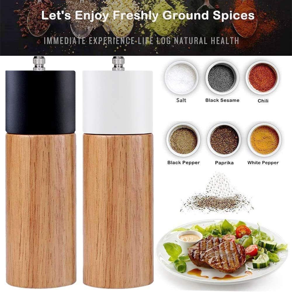 Pepper grinder set – elegant and durable mills with adjustable grind settings, perfect for fresh spice grinding, made from high-quality materials for long-lasting use, ideal for kitchen and dining table seasoning.