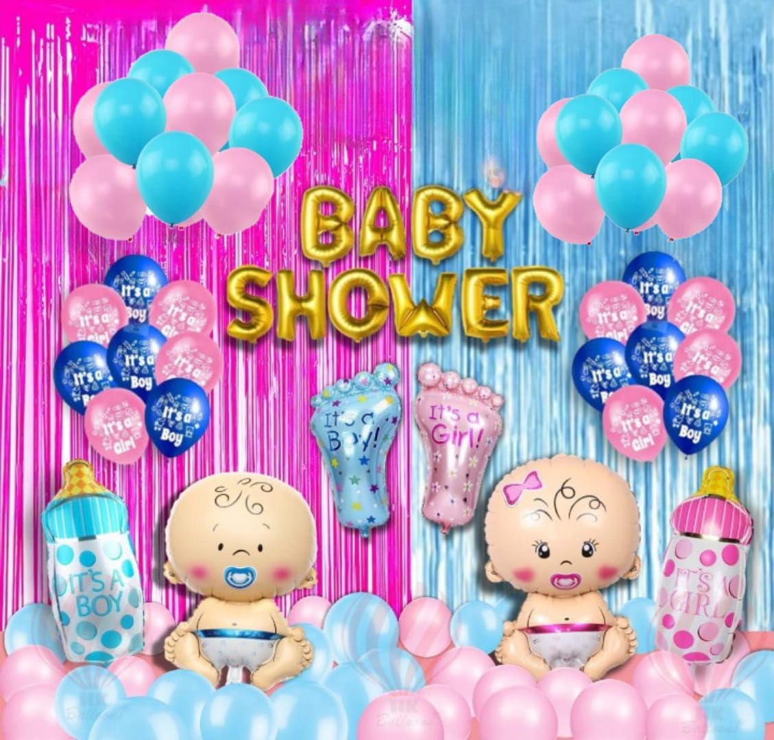 Baby Shower Foil Balloon - Adorable and Durable Mylar Balloon for Baby Shower Decorations - Perfect for Gender Reveals, Party Decor, and Celebrations - Helium-Compatible, Long-Lasting, and Easy to Inflate