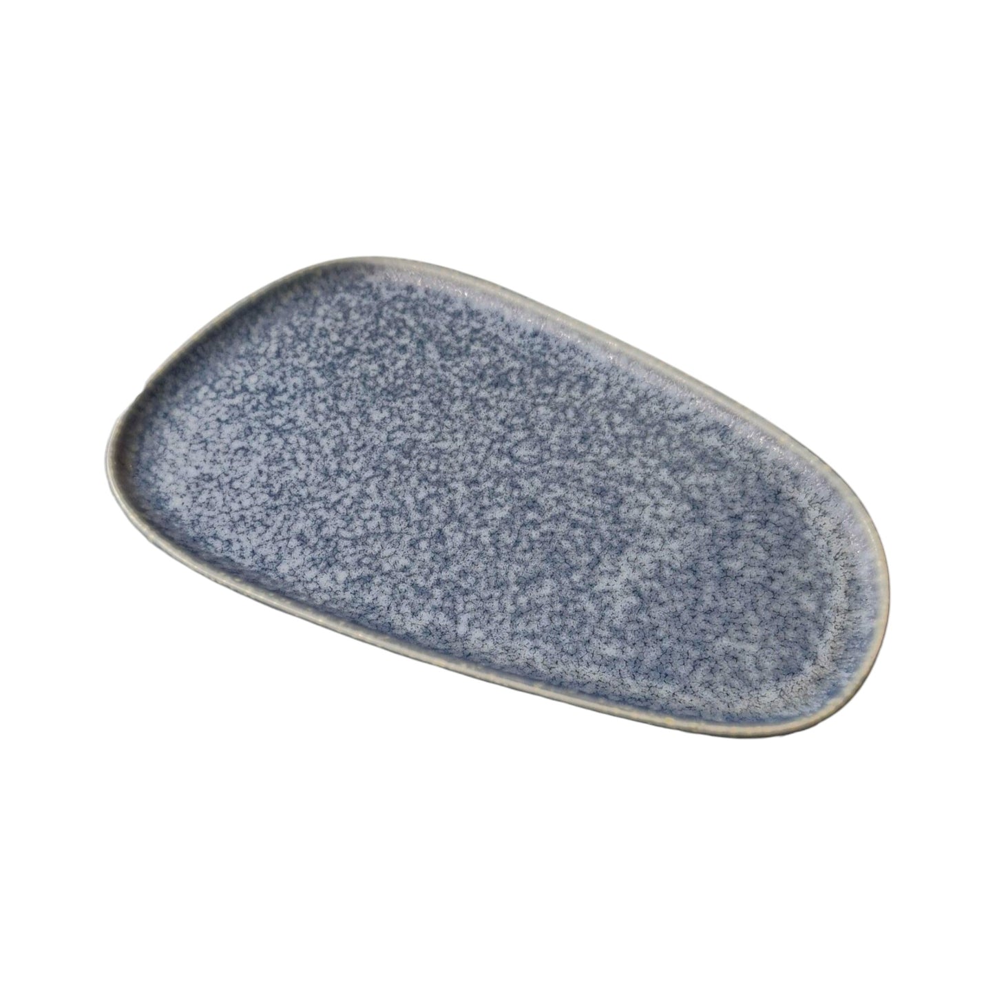 Blue 10" Yayu Irregular Porcelain Plate Blue