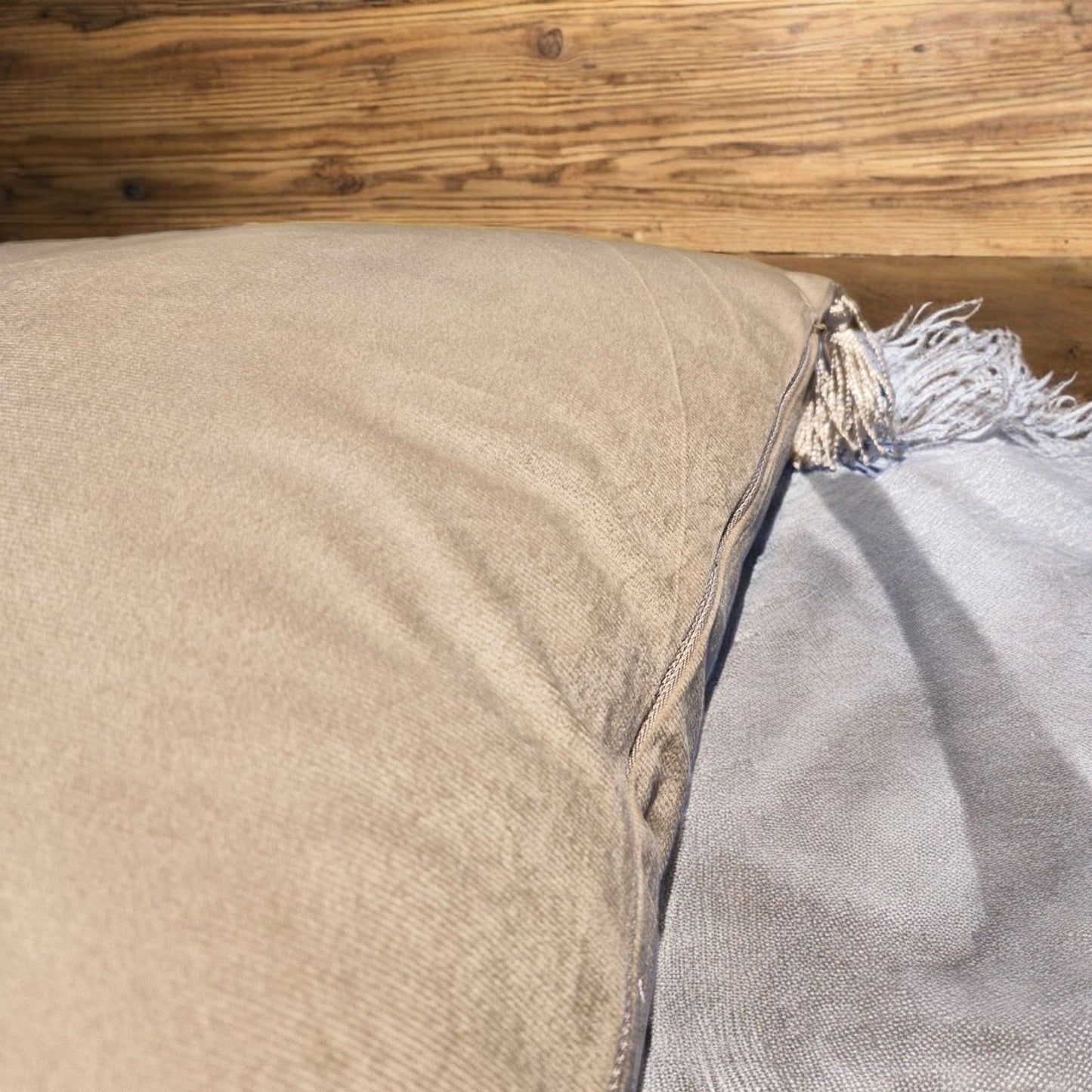 Velvet Shimmer Cushion 45.7x45.7cm - Luxurious Decorative Pillow for Elegant Home Decor