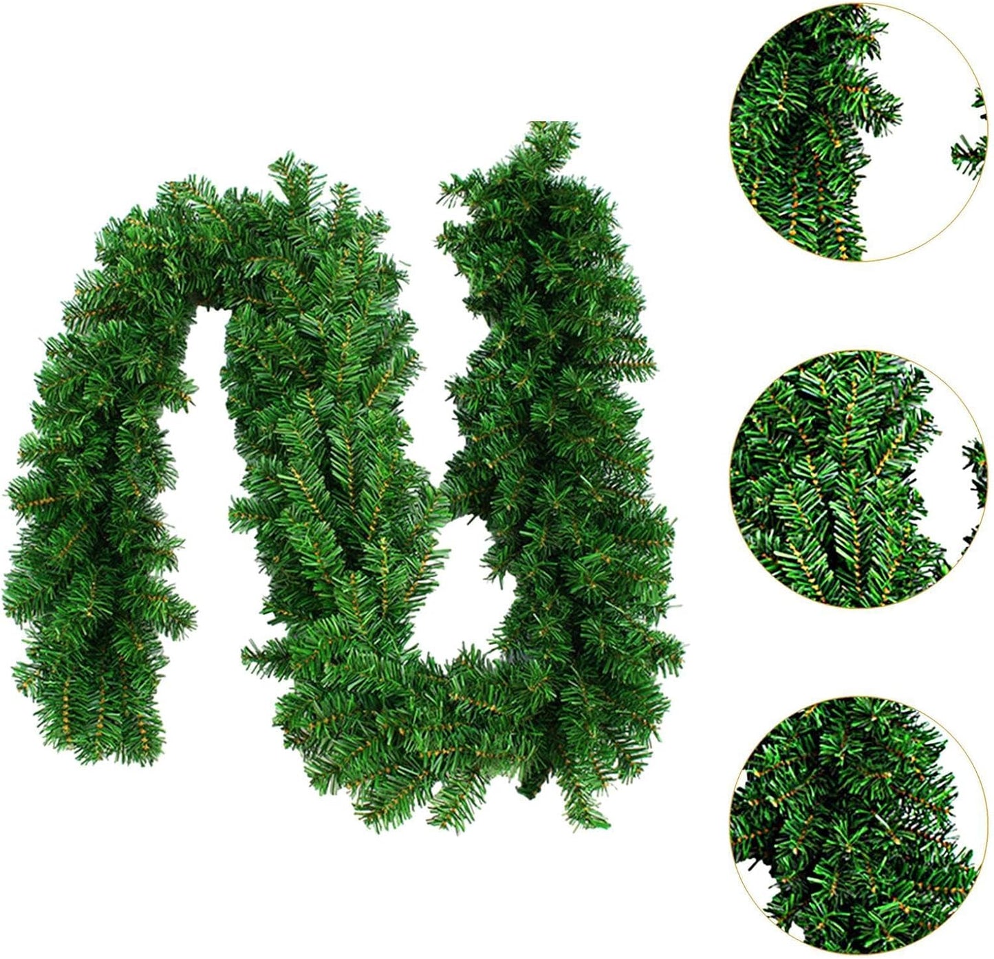 Artificial Greenery Christmas Garland – Lush Holiday Decoration for Mantel, Staircase, and Doorway – Realistic Pine Garland for Indoor & Outdoor Festive Décor