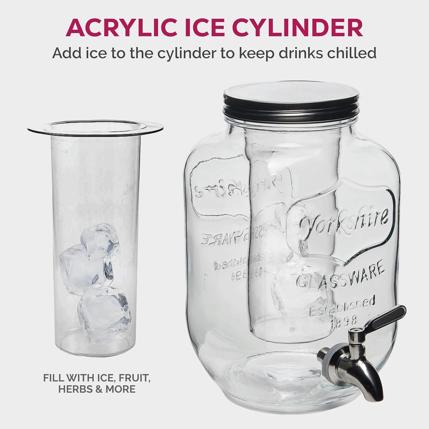 Portable Beverage Mason Jar - Convenient and Stylish Drinkware - Ideal for Water, Juice, Iced Tea, and More - Perfect for On-the-Go, with a Secure Lid and Handle for Easy Carrying and Refreshing Sips Anywhere
