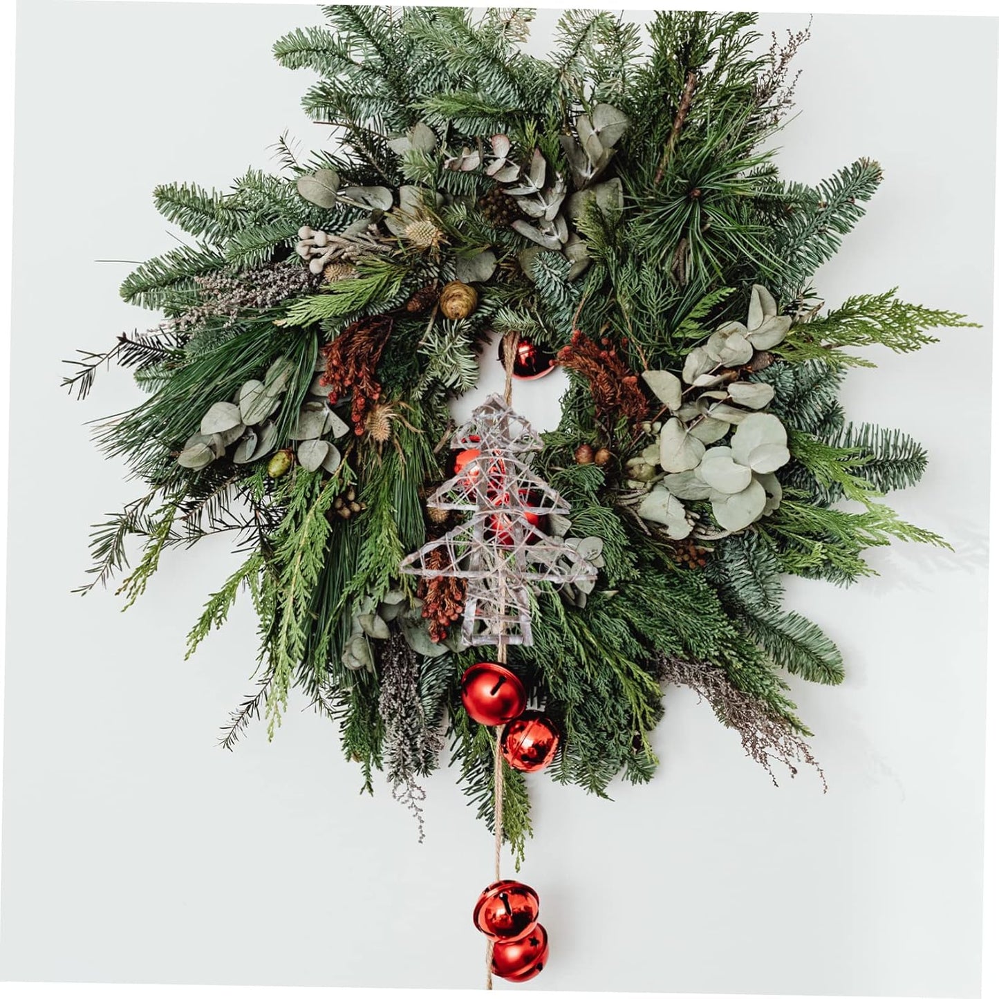 Winter Tidings Pre-Lit Christmas Tree 49 cm Festive Tabletop Decoration with Warm LED Lights, Snow-Dusted Finish, and Sturdy Base for Holiday Home Décor
