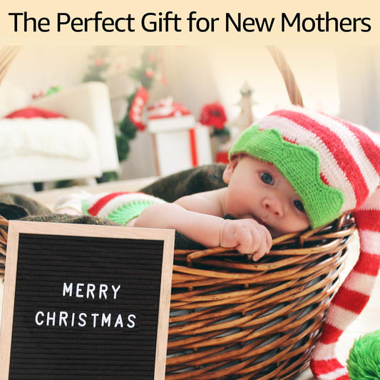 Black Felt Menu Letterboard 25.4x25.4cm - Compact and Stylish Letterboard for Displaying Menus, Quotes, or Messages - Ideal for Restaurants, Cafes, or Home Decor with Customizable Letters