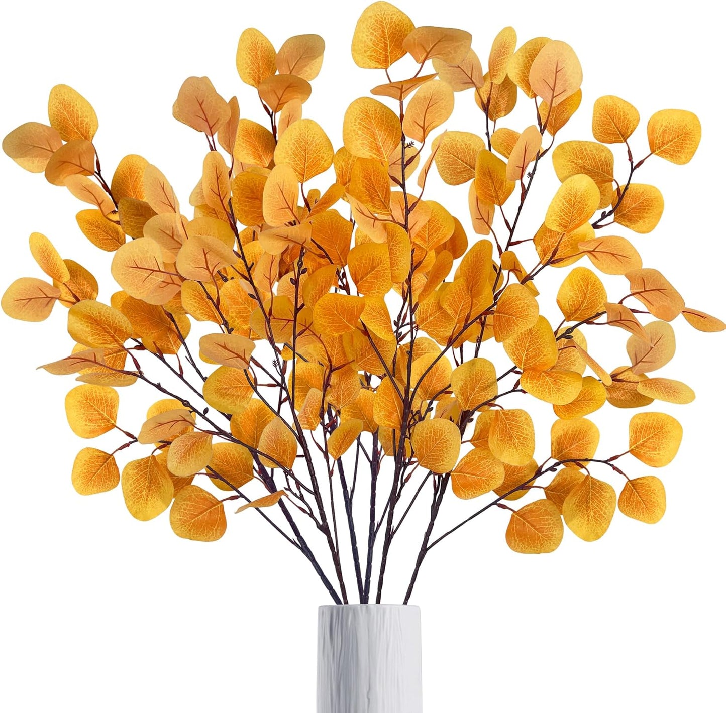 Colorful apple leaf (yellow) – vibrant and realistic decorative foliage, perfect for floral arrangements, home décor, and seasonal displays, adds a warm and natural touch to vases, wreaths, and centerpieces.