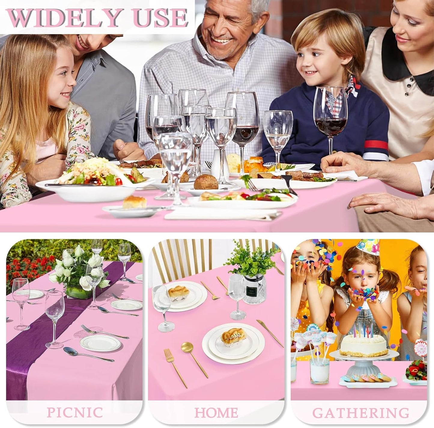100% Cotton Pastoral Table Runner – 50x300cm, Purple, Soft & Durable, Farmhouse Dining Table Decor, Rustic Boho Style, Machine Washable, Perfect for Home, Weddings, Parties & Holiday Decorations