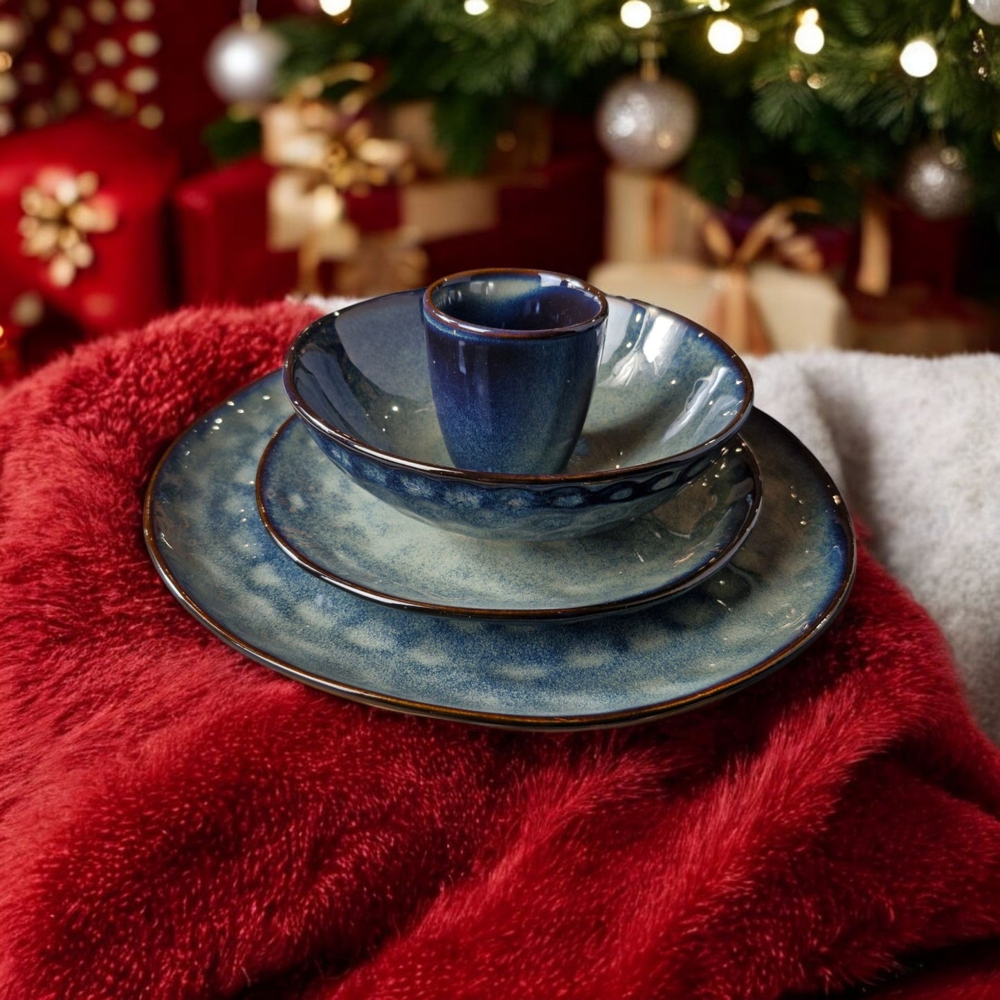 18cm Waterdrop Bowl Blue - Elegant Ceramic Bowl with Waterdrop Design - Ideal for Serving Soups, Salads, or Small Dishes - Perfect for Everyday Use or Adding a Refreshing Touch to Your Tableware Collection