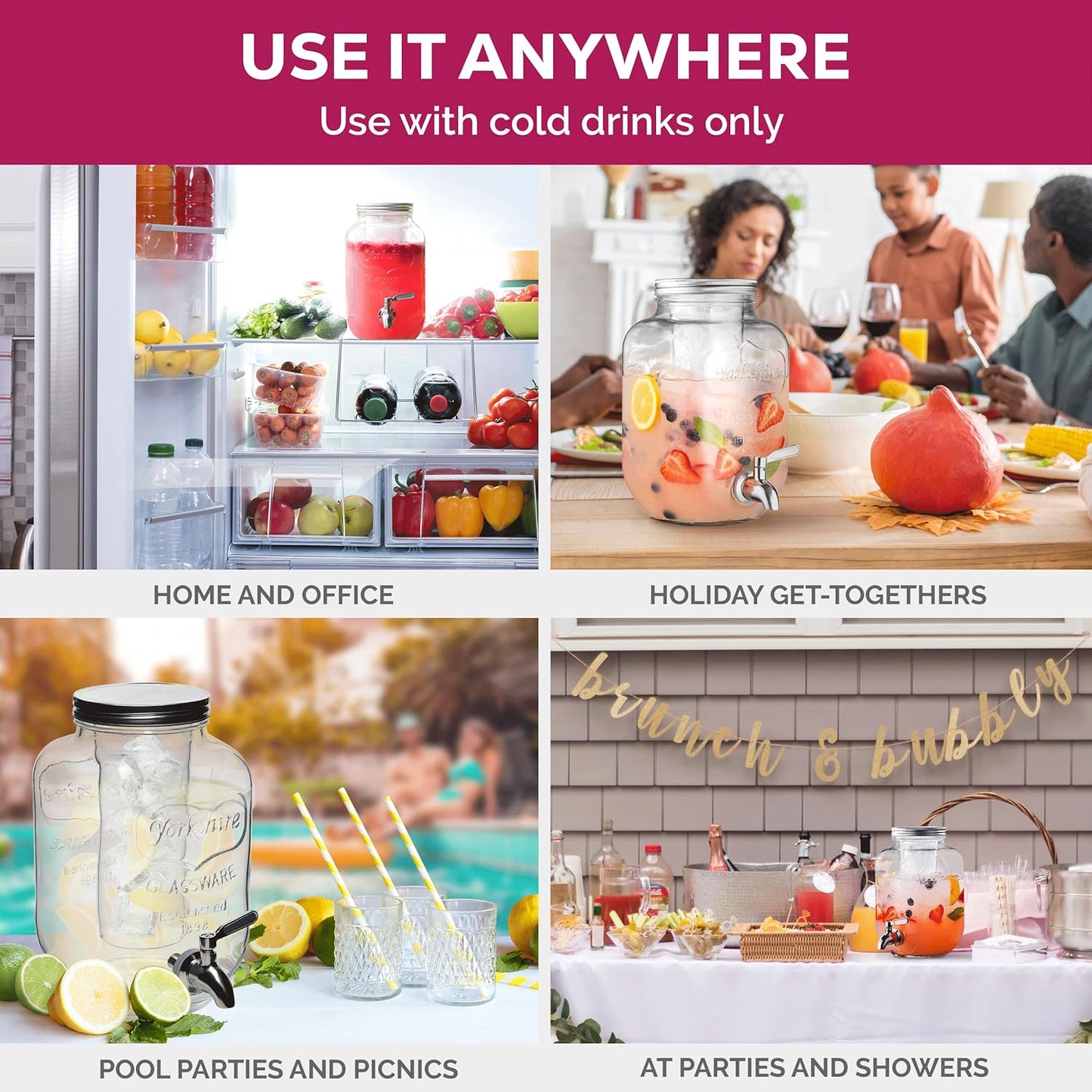 Portable Beverage Mason Jar - Convenient and Stylish Drinkware - Ideal for Water, Juice, Iced Tea, and More - Perfect for On-the-Go, with a Secure Lid and Handle for Easy Carrying and Refreshing Sips Anywhere