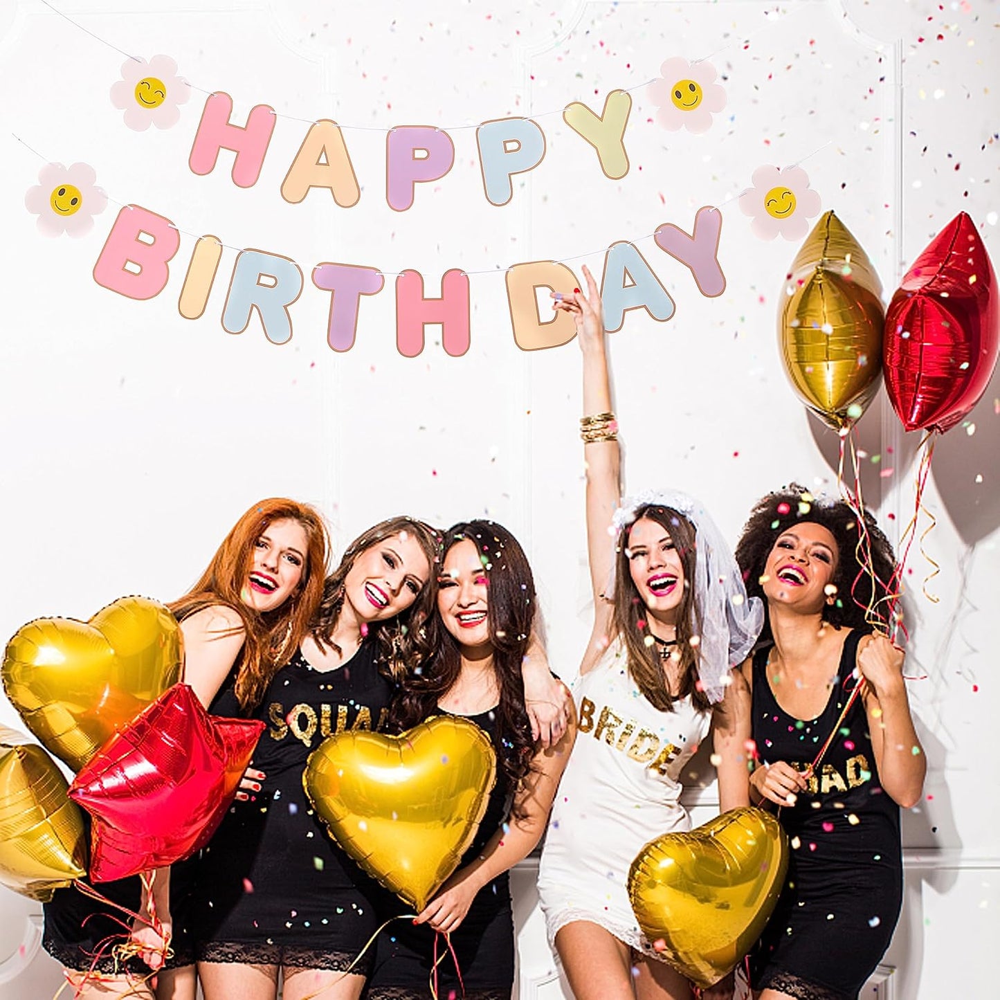 Happy Birthday Banner - Stylish and Reusable Party Decoration for Birthday Celebrations - Durable, Easy to Hang, and Perfect for Indoor and Outdoor Decor - Ideal for Kids and Adults