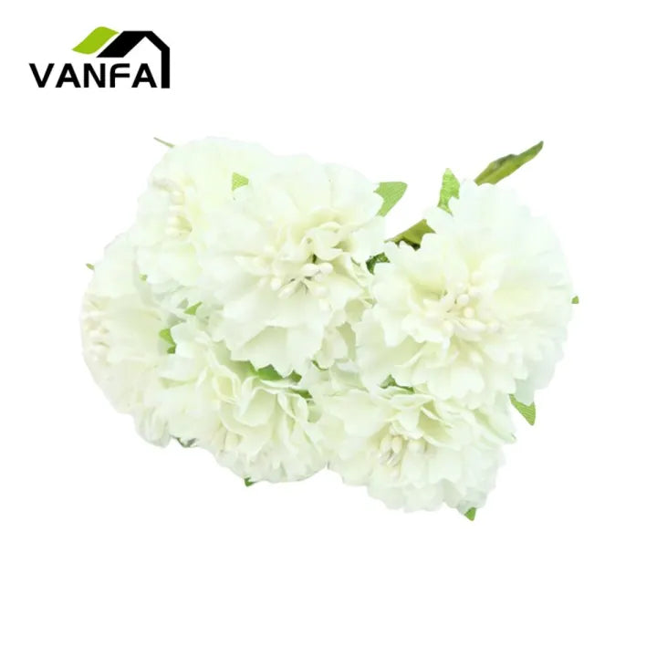 Bouquet White Flower 30 cm - Elegant Artificial White Flower Bouquet - Perfect for Floral Arrangements, Centerpieces, Wreaths, and Home Décor - Long-Lasting and Low Maintenance