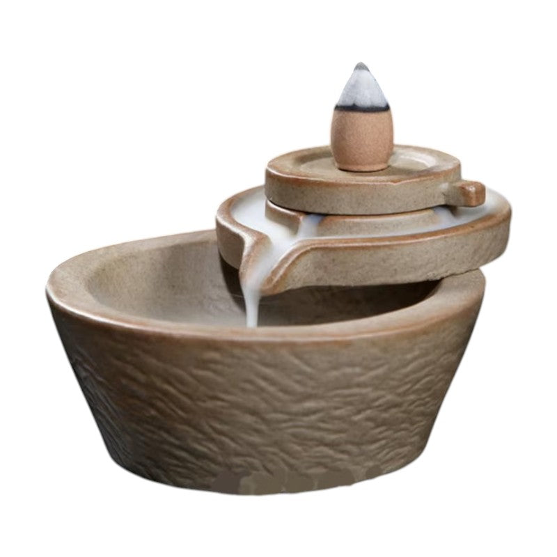 Ceramic Censor Course Pottery stone mill backflow incense burner