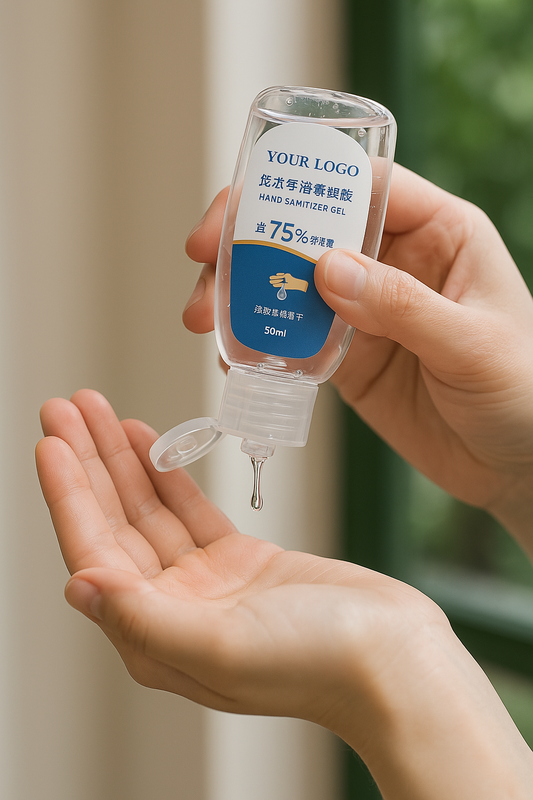 Gel hand sanitizer – quick-drying antibacterial gel for effective hand hygiene, moisturizing formula with aloe vera, travel-sized bottle for on-the-go use, kills germs and bacteria