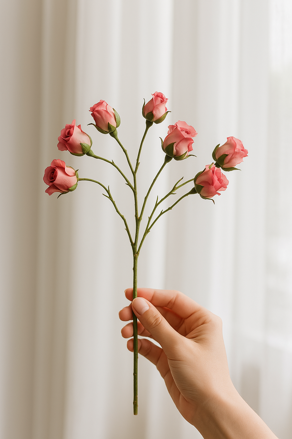 Artificial Silk Small Roses Bouquets Realistic Fake Rose Flowers for Home Décor Wedding Arrangements Centerpieces and Floral Displays Lifelike Faux Roses with Soft Petals and Bendable Stems