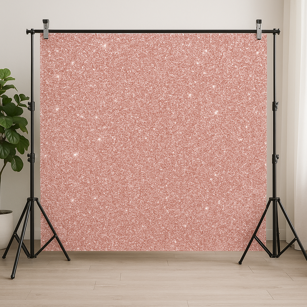 5×3ft Rose Gold Vinyl Backdrop - Elegant Photography Background for Parties, Weddings, and Events - Durable, Lightweight, and Easy to Set Up for Photo Booths and Decorations