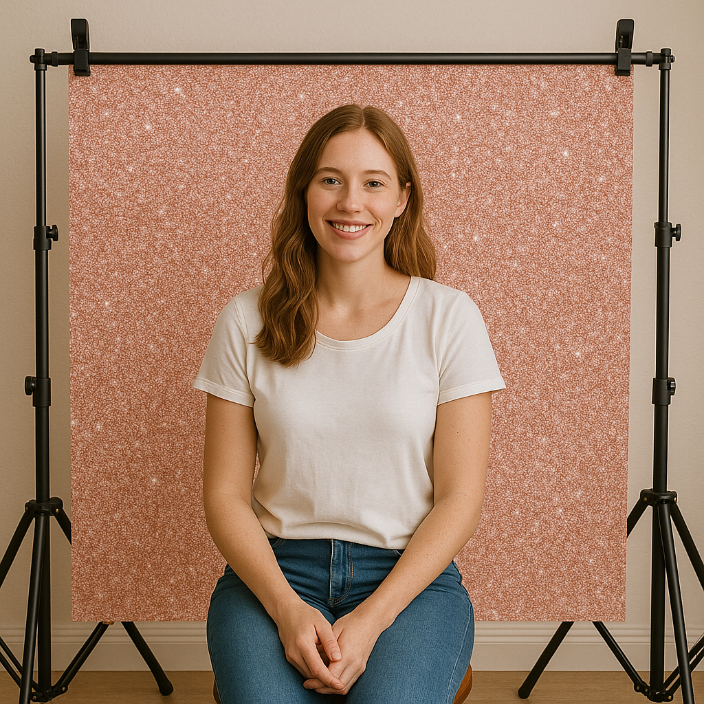 5×3ft Rose Gold Vinyl Backdrop - Elegant Photography Background for Parties, Weddings, and Events - Durable, Lightweight, and Easy to Set Up for Photo Booths and Decorations