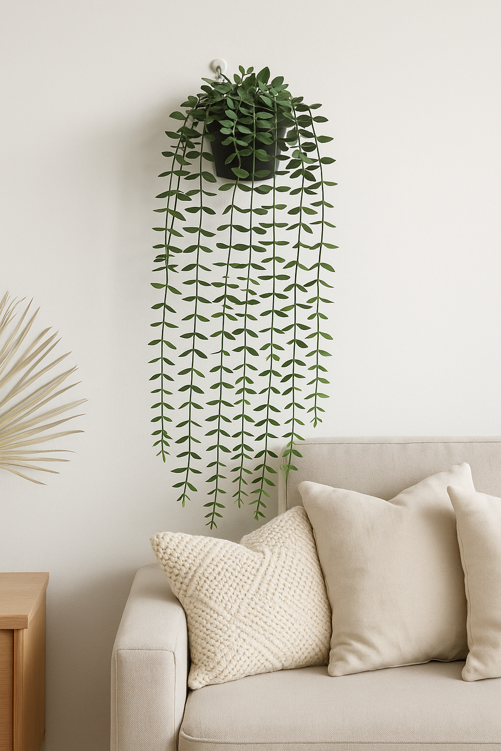 Artificial Eucalyptus Hanging Potted Plant - Lifelike Faux Eucalyptus with Soft Green Leaves in Decorative Pot - Perfect for Home Decor, Offices, and Indoor Spaces - Low Maintenance and Easy to Hang