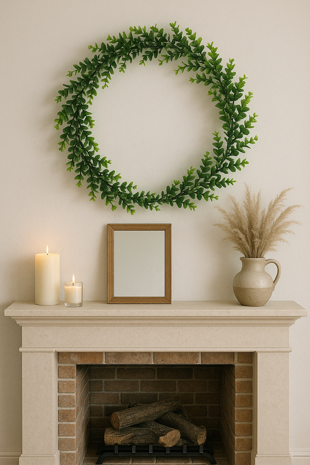 Artificial Eucalyptus Greenery Garland, 180 cm (6 ft), Realistic Faux Vines with Lush Leaves, Durable & Flexible for Wedding, Home, Party & Table Decorations
