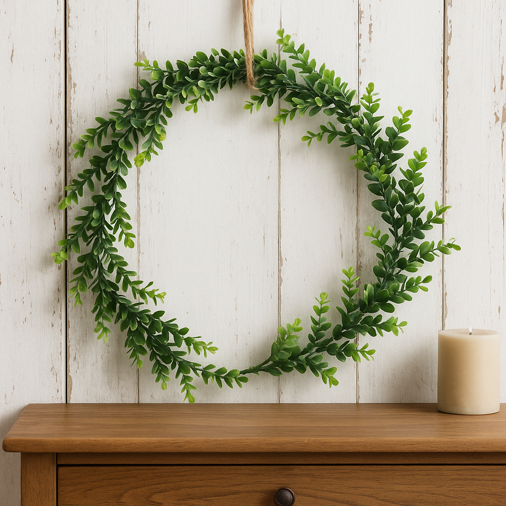 Artificial Eucalyptus Greenery Garland, 180 cm (6 ft), Realistic Faux Vines with Lush Leaves, Durable & Flexible for Wedding, Home, Party & Table Decorations