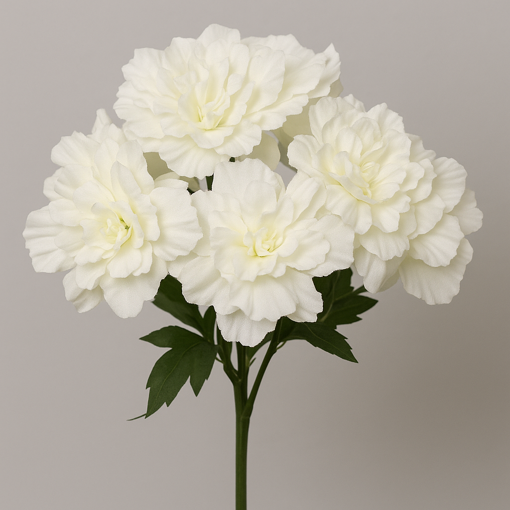 Bouquet White Flower 30 cm - Elegant Artificial White Flower Bouquet - Perfect for Floral Arrangements, Centerpieces, Wreaths, and Home Décor - Long-Lasting and Low Maintenance