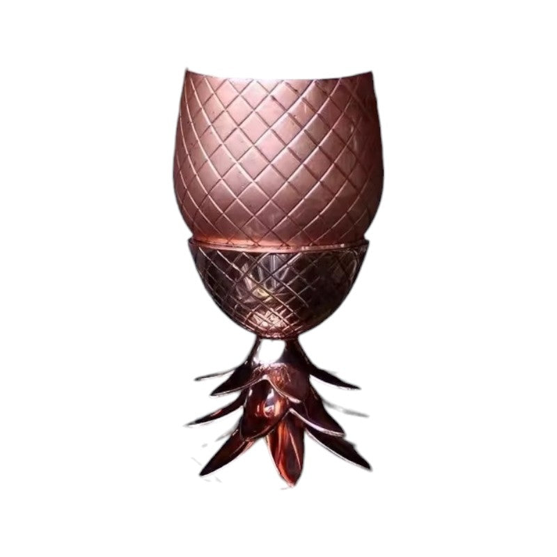 Copper Hammered Russian Mug Moscow Mule Pineapple dispenser