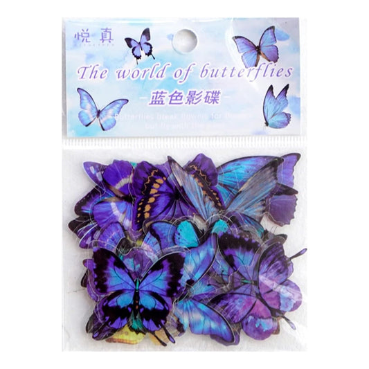 Cute Kawaii the world of butterflies Stickers pet journal decorative DIY stickers