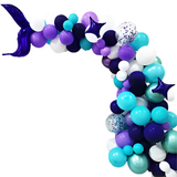 Mermaid Foil Balloon Set - Magical Under the Sea-Themed Party Balloons for Birthdays and Celebrations - Durable, Helium-Compatible, and Easy to Inflate - Perfect for Kids’ Parties and Decor