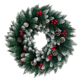 12'' Mixed Pine Candle Wreath - Festive Holiday Centerpiece with Lush Greenery for Christmas Decor - Perfect for Table Displays, Mantels, and Home Decorations