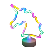 Colorful Magical Unicorn LED Neon Sign Light, Unicorn Motif Night Lamp, Battery or USB Powered, 30cm Height