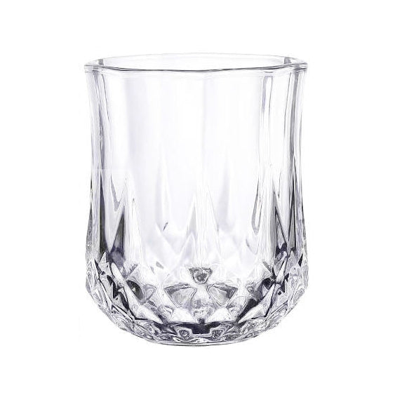 Diamond-Embossed Whiskey Glass – Premium Old Fashioned Whisky Tumbler for Bourbon, Scotch & Cocktails – Elegant Cut Glass Design for Home Bar, Parties & Gifting