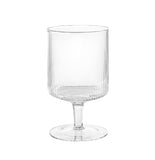 Ripple Wine Glass Elegant Ribbed Glassware for Red and White Wine Modern Textured Design Durable Lead-Free Glass for Home Bar Restaurants and Special Occasions