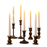Metal candle holder in brass color – elegant and durable design, perfect for home décor, adding a touch of sophistication to any room, ideal for candles of various sizes, great for dining tables, living rooms, or special events.