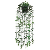 Artificial Eucalyptus Hanging Potted Plant - Lifelike Faux Eucalyptus with Soft Green Leaves in Decorative Pot - Perfect for Home Decor, Offices, and Indoor Spaces - Low Maintenance and Easy to Hang