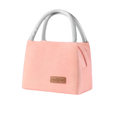 Bento Pink bag large thickened student lunch bag Oxford cloth one shoulder outdoor picnic thermal insulation bag
