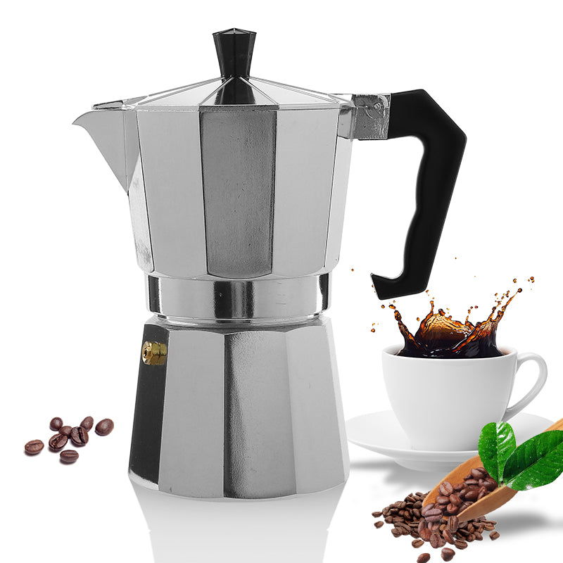 Classic Italian Stovetop Espresso Maker - 9 Cup Moka Pot
