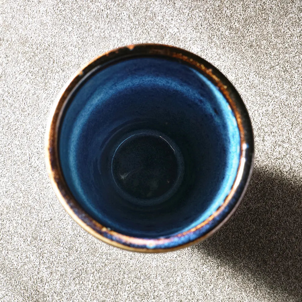 Blue Flambe Teacup - Elegant Ceramic Tea Cup with Unique Flambe Glaze - Perfect for Tea Lovers, Coffee, Hot Beverages - Ideal for Daily Use, Special Occasions, and Gift-Giving - Durable, Stylish Design