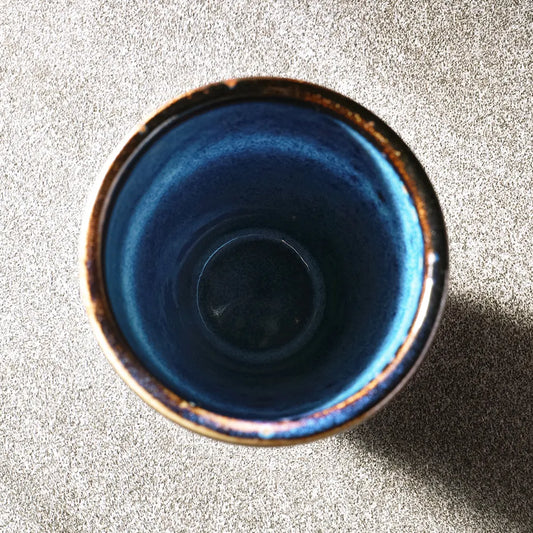 Blue Flambe Teacup - Elegant Ceramic Tea Cup with Unique Flambe Glaze - Perfect for Tea Lovers, Coffee, Hot Beverages - Ideal for Daily Use, Special Occasions, and Gift-Giving - Durable, Stylish Design