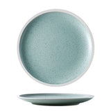 8-inch Blue Plate with Black Spots Ceramic Plate for Home Dining Table Decorative Plate for Serving Food and Table Settings Unique Design with Glossy Finish and Durable Material